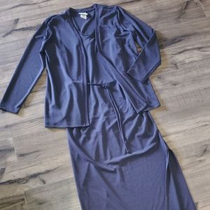 👗Plum 2-piece, long dress